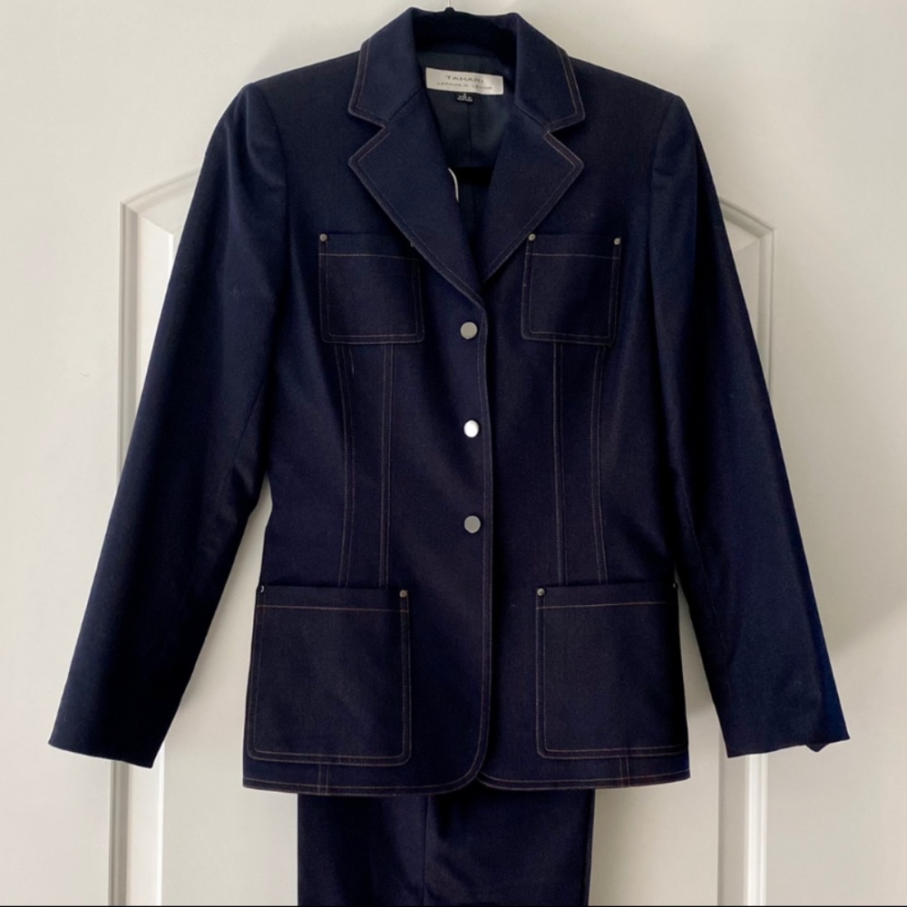Tahari Denim Suit